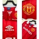 Koszulka Manchester United Retro 1992-94 Domowa Męska Długi Rękaw