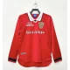 Koszulka Manchester United Retro 1999-00 Domowa Męska Długi Rękaw