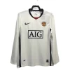 Koszulka Manchester United Retro 2008-09 Wyjazdowa Męska Długi Rękaw