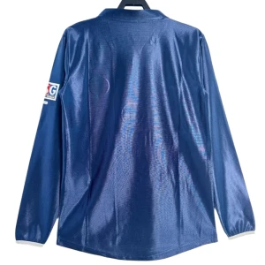 Koszulka Paris Saint-Germain PSG Retro 2001-02 Domowa Męska Długi Rękaw