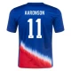 Koszulka Piłkarska Aaronson #11 USA Copa America 2024 Wyjazdowa Męska