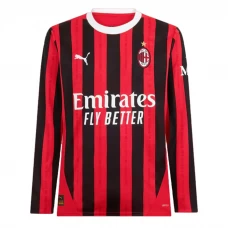 Koszulka Piłkarska AC Milan 2024-25 Domowa Męska Długi Rękaw