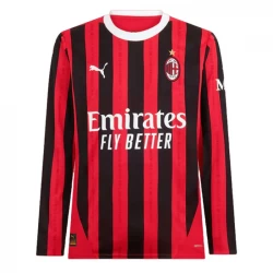 Koszulka Piłkarska AC Milan 2024-25 Domowa Męska Długi Rękaw