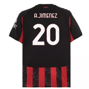 Koszulka Piłkarska AC Milan A. Jimenez #20 2025-26 Domowa Męska