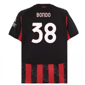 Koszulka Piłkarska AC Milan Bondo #38 2025-26 Domowa Męska