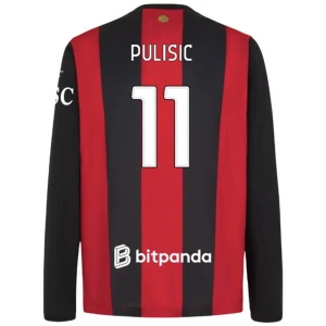 Koszulka Piłkarska AC Milan Christian Pulisic #11 2026-27 Domowa Męska Długi Rękaw