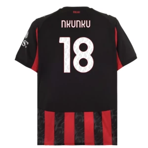Koszulka Piłkarska AC Milan Christopher Nkunku #18 2025-26 Domowa Męska