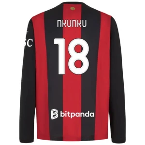 Koszulka Piłkarska AC Milan Christopher Nkunku #18 2026-27 Domowa Męska Długi Rękaw