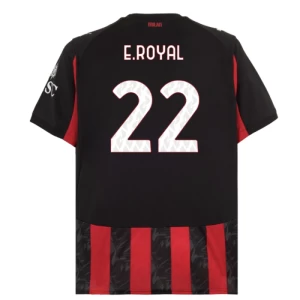 Koszulka Piłkarska AC Milan E. Royal #22 2025-26 Domowa Męska