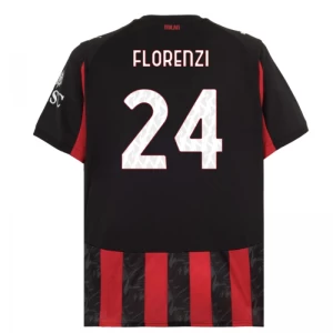 Koszulka Piłkarska AC Milan Florenzi #24 2025-26 Domowa Męska