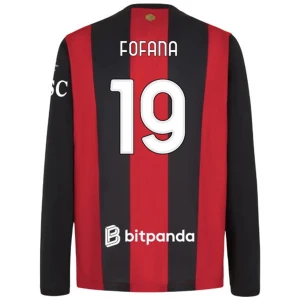 Koszulka Piłkarska AC Milan Fofana #19 2026-27 Domowa Męska Długi Rękaw