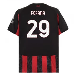 Koszulka Piłkarska AC Milan Fofana #29 2025-26 Domowa Męska