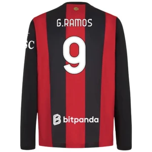 Koszulka Piłkarska AC Milan G. Ramos #9 2026-27 Domowa Męska Długi Rękaw