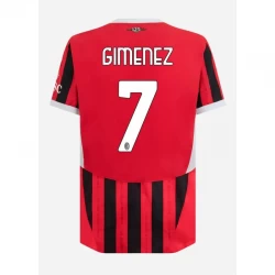 Koszulka Piłkarska AC Milan Gimenez #7 2024-25 Domowa Męska