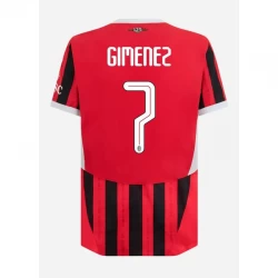 Koszulka Piłkarska AC Milan Gimenez #7 2024-25 UCL Domowa Męska