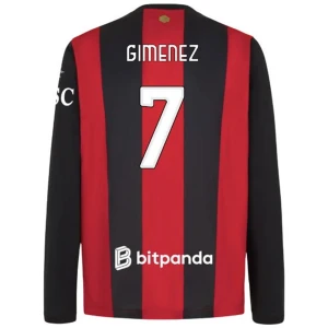 Koszulka Piłkarska AC Milan Gimenez #7 2026-27 Domowa Męska Długi Rękaw