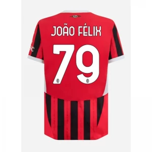 Koszulka Piłkarska AC Milan Joao Felix #79 2024-25 Domowa Męska