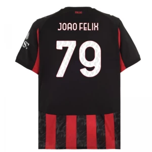 Koszulka Piłkarska AC Milan Joao Felix #79 2025-26 Domowa Męska