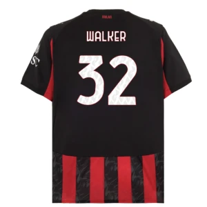 Koszulka Piłkarska AC Milan Kyle Walker #32 2025-26 Domowa Męska