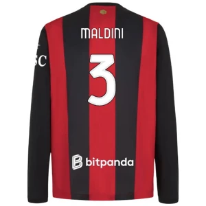 Koszulka Piłkarska AC Milan Maldini #3 2026-27 Domowa Męska Długi Rękaw