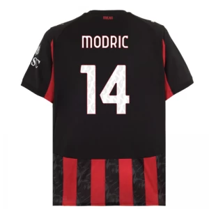 Koszulka Piłkarska AC Milan Modric #14 2025-26 Domowa Męska