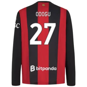 Koszulka Piłkarska AC Milan Odogu #27 2026-27 Domowa Męska Długi Rękaw