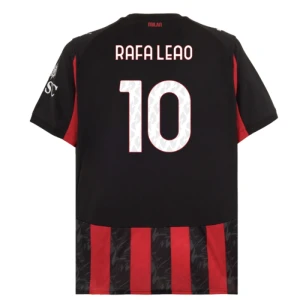 Koszulka Piłkarska AC Milan Rafa Leao #10 2025-26 Domowa Męska