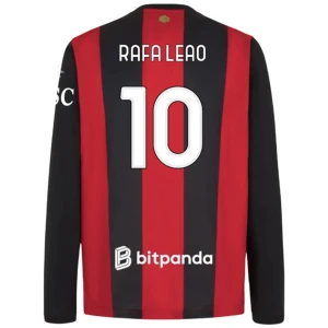 Koszulka Piłkarska AC Milan Rafa Leao #10 2026-27 Domowa Męska Długi Rękaw