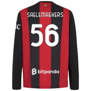 Koszulka Piłkarska AC Milan Saelemaekers #56 2026-27 Domowa Męska Długi Rękaw