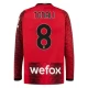 Koszulka Piłkarska AC Milan Sandro Tonali #8 2023-24 Domowa Męska Długi Rękaw