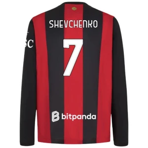 Koszulka Piłkarska AC Milan Shevchenko #7 2026-27 Domowa Męska Długi Rękaw