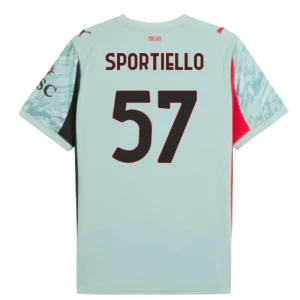 Koszulka Piłkarska AC Milan Sportiello #57 2025-26 Bramkarska Domowa Męska