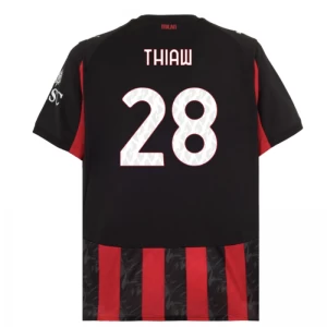 Koszulka Piłkarska AC Milan Thiaw #28 2025-26 Domowa Męska