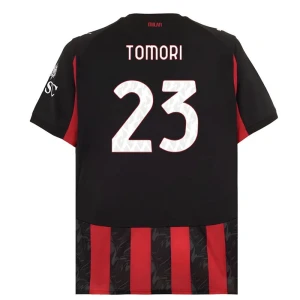 Koszulka Piłkarska AC Milan Tomori #23 2025-26 Domowa Męska