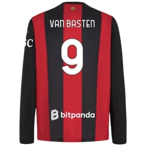 Koszulka Piłkarska AC Milan Van Basten #9 2026-27 Domowa Męska Długi Rękaw
