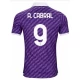 Koszulka Piłkarska ACF Fiorentina A. Cabral #9 2023-24 Domowa Męska