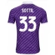 Koszulka Piłkarska ACF Fiorentina Sottil #33 2023-24 Domowa Męska