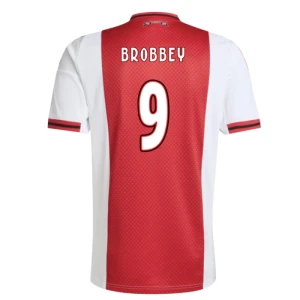 Koszulka Piłkarska AFC Ajax Amsterdam Brobbey #9 2025-26 Domowa Męska