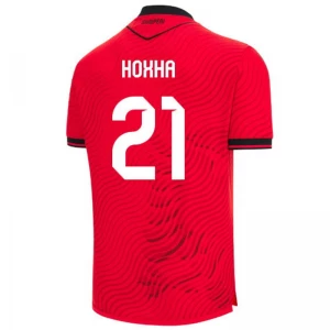 Koszulka Piłkarska Albania Hoxha #21 2026 Domowa Męska