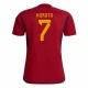 Koszulka Piłkarska Alvaro Morata #7 Hiszpania Mistrzostwa Świata 2022 Domowa Męska