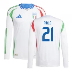 Koszulka Piłkarska Andrea Pirlo #21 Włochy Mistrzostwa Europy 2024 Wyjazdowa Męska Długi Rękaw