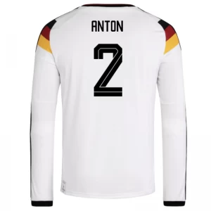 Koszulka Piłkarska Anton #2 Niemcy Mistrzostwa Świata 2026 Domowa Męska Długi Rękaw
