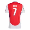 Koszulka Piłkarska Arsenal FC Bukayo Saka #7 2024-25 UCL Domowa Męska