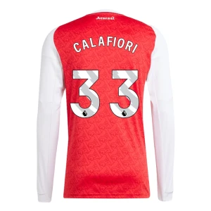 Koszulka Piłkarska Arsenal FC Calafiori #33 2025-26 Domowa Męska Długi Rękaw