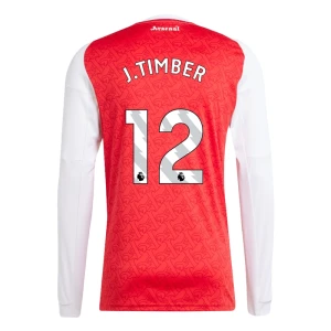 Koszulka Piłkarska Arsenal FC J. Timber #12 2025-26 Domowa Męska Długi Rękaw