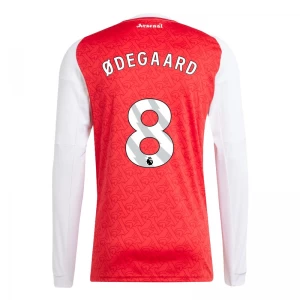 Koszulka Piłkarska Arsenal FC Odegaard #8 2025-26 Domowa Męska Długi Rękaw