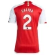 Koszulka Piłkarska Arsenal FC Saliba #2 2023-24 Domowa Męska