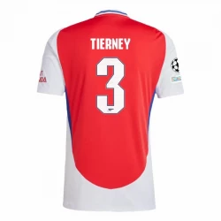 Koszulka Piłkarska Arsenal FC Tierney #3 2024-25 UCL Domowa Męska