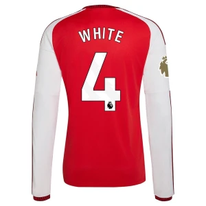 Koszulka Piłkarska Arsenal FC White #4 2026-27 Domowa Męska Długi Rękaw
