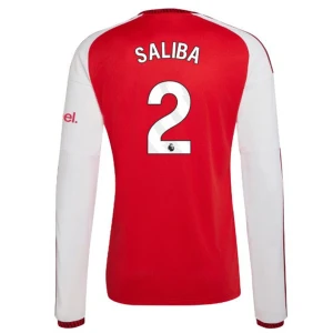Koszulka Piłkarska Arsenal FC William Saliba #2 2026-27 Domowa Męska Długi Rękaw